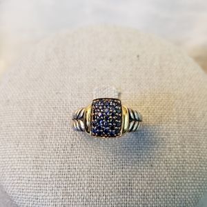 EFFY Sterling/18K Sapphire Ring